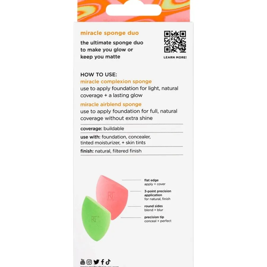 Make-Upsponzen^Real Techniques Miracle Sponge Duo