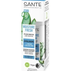 Gezichtsverzorging|Nachtcrème^Sante Naturkosmetik Moisture Fresh care booster met hyaluronzuur, squalaan & organische aloë vera