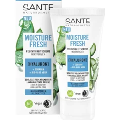 Gezichtsverzorging|Dagverzorging^Sante Naturkosmetik Moisture Fresh vochtinbrengende crème met hyaluronzuur, squalaan & biologische aloë vera