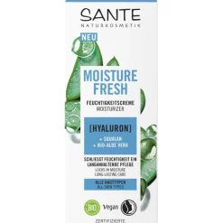 Gezichtsverzorging|Dagverzorging^Sante Naturkosmetik Moisture Fresh vochtinbrengende crème met hyaluronzuur, squalaan & biologische aloë vera