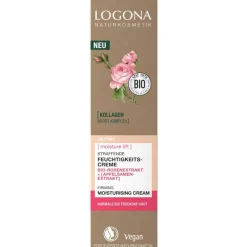 Gezichtsverzorging|Gezichtscrème^Logona Moisture Lift Verstevigende Getinte Moisturizer, Biologisch roosextract en appelzaadextract