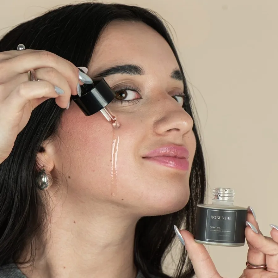 Gezichtsolie|Nachtcrème^Rosental Organics Nachtolie met Bakuchiol & Squalaan