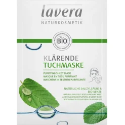 Maskers|Sheet Maskers^Lavera Natuurlijk salicylzuur & biologische munt, Natuurlijk salicylzuur & organische munt