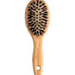 Platte Borstels & Paddle Brushes^Olivia Garden Pneumatische borstel van bamboe, Met wildzwijn/nylon borstelharen