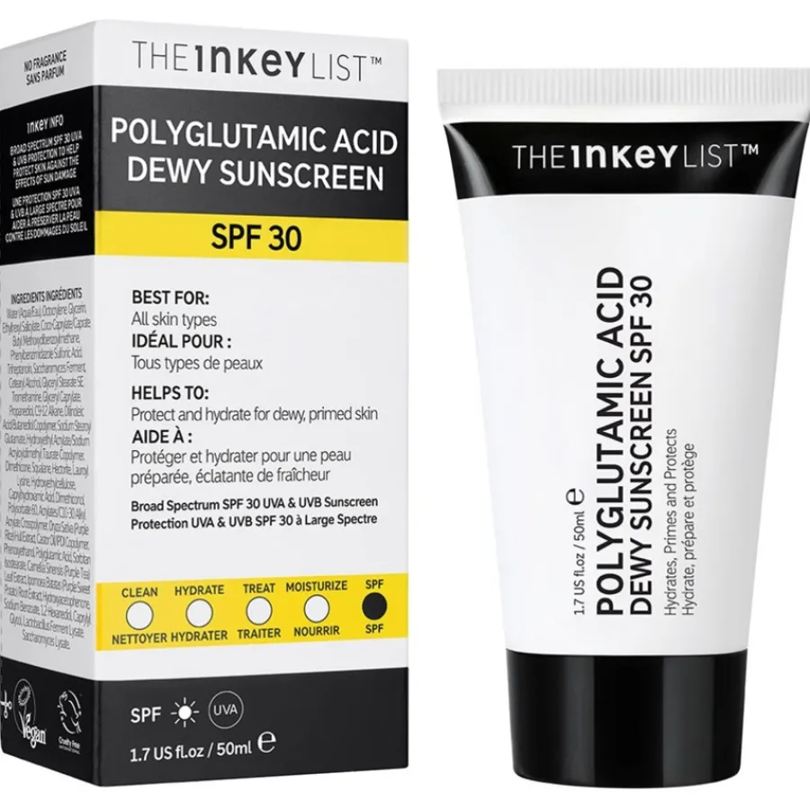 Zonnebrandcrème^The INKEY List Polyglutamic Acid Dewy Sunscreen SPF30