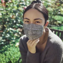 Nagels|Haarverzorging^slip Puur zijden gezichtsbedekking luipaard
