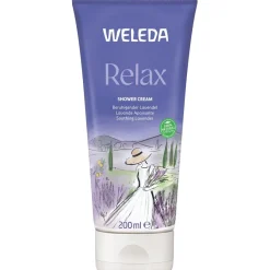 Heren|Hand & Voet^WELEDA Relax Douchecrème Lavendel, Met een geur die aantoonbaar ontspant. Voor een zachte, verzorgde huid