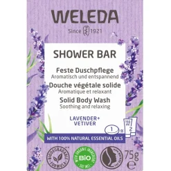 Reiniging^WELEDA Shower Bar Solid Doucheverzorging Lavendel + Vetiver, Aromatische, ontspannende geur