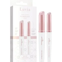 Blush Kwasten|Lippenselen^Luvia Cosmetics Silk Brush Duo, Snoep