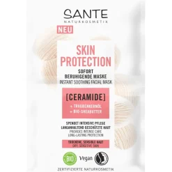 Maskers|Hydraterende Maskers^Sante Naturkosmetik Skin Protection Instant Soothing Mask met ceramiden, druivenpitolie & organische sheaboter
