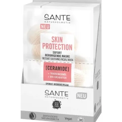 Maskers|Hydraterende Maskers^Sante Naturkosmetik Skin Protection Instant Soothing Mask met ceramiden, druivenpitolie & organische sheaboter