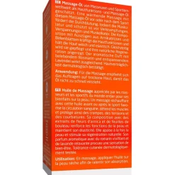 Lichaamsverzorging|Zonbescherming^WELEDA Sport Massageolie Arnica, De massage stimuleert de bloedsomloop, verwarmt en versoepelt de spieren