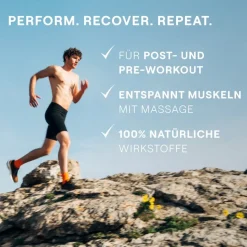 Lichaamsverzorging|Zonbescherming^WELEDA Sport Massageolie Arnica, De massage stimuleert de bloedsomloop, verwarmt en versoepelt de spieren