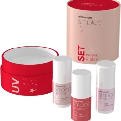 Topcoat|Nagellak^Alessandro Striplac Colour & Glow Set