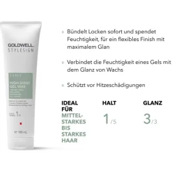 Krullend Haar|Haarwax^Goldwell Stylesign Krullen hoogglans gel wax