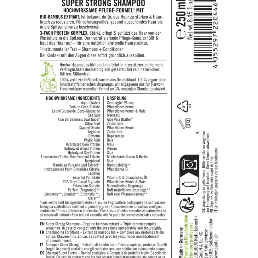 Shampoo|Dun & Steil Haar^Sante Naturkosmetik Super Sterke Shampoo