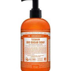 Hand & Voet|Reiniging^Dr. Bronner's Tea Tree biologische suikerzeep