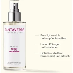 Gezichtsverzorging^Santaverde toner gevoelig, Aloë Vera