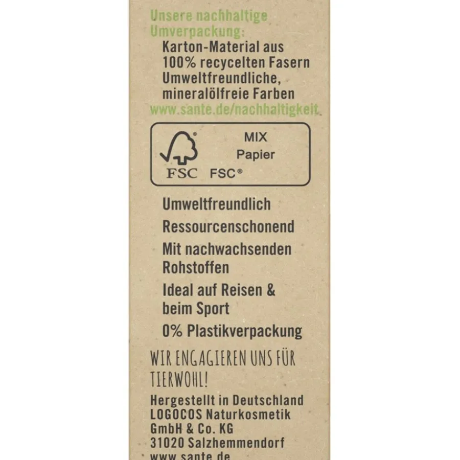 Droog Haar^Sante Naturkosmetik Vaste vochtinbrengende conditioner, Mango & biologische aloë vera