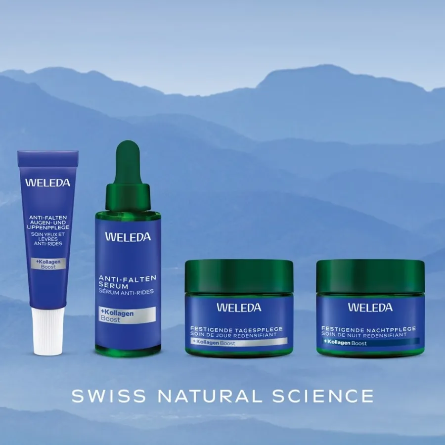 Gezichtsverzorging|Dagverzorging^WELEDA Verstevigende dagverzorging Gentiaan & Edelweiss, Vermindert diepe rimpels & pigmentvlekken