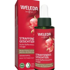 Gezichtsolie^WELEDA Verstevigende gezichtsolie granaatappel, Vermindert lijntjes en rimpels. Verstevigt en voedt intensief