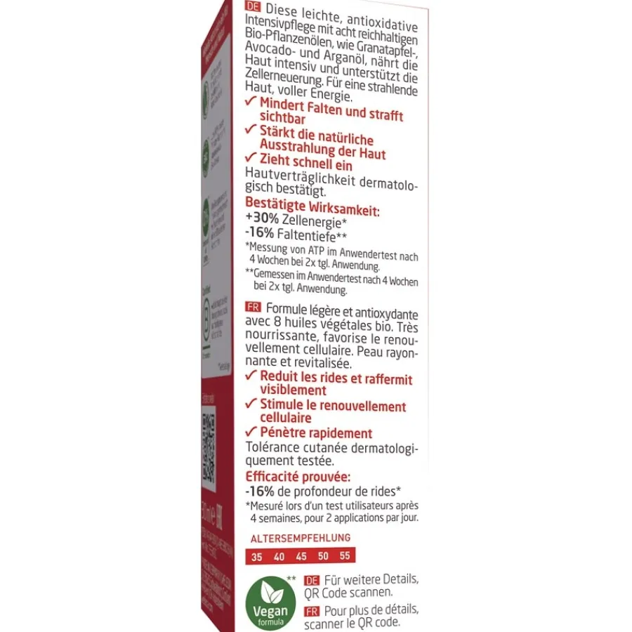 Gezichtsolie^WELEDA Verstevigende gezichtsolie granaatappel, Vermindert lijntjes en rimpels. Verstevigt en voedt intensief