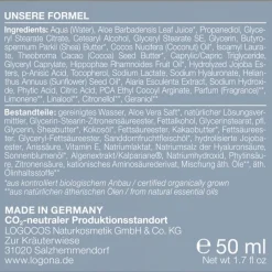 Nachtcrème|Antirimpelcrème^Logona Verstevigende nachtcrème, Leeftijdsbescherming