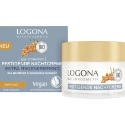 Nachtcrème|Antirimpelcrème^Logona Verstevigende nachtcrème, Leeftijdsbescherming