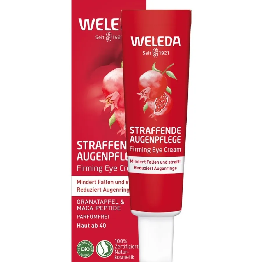 Dagverzorging|Nachtverzorging^WELEDA Verstevigende oogverzorging granaatappel & maca peptiden, Vermindert rimpels, wallen en donkere kringen onder de ogen