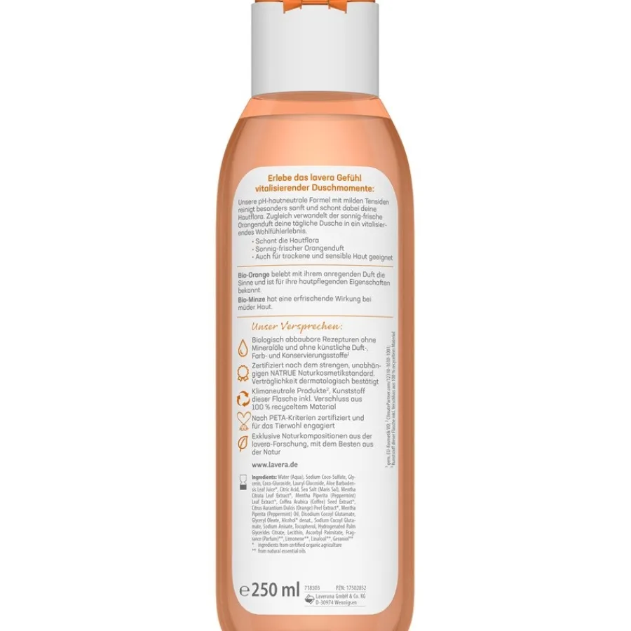 Reiniging|Douchegel^Lavera Vitaliserende douchecrème, Biologische sinaasappel & biologische munt
