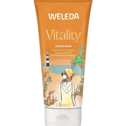 Heren|Hand & Voet^WELEDA Vitaliteit douchecrème Duindoorn, Gehydrateerde, gladdere huid