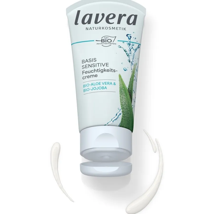 Gezichtsverzorging|Dagverzorging^Lavera Vochtinbrengende crème, Biologische aloë vera & jojoba