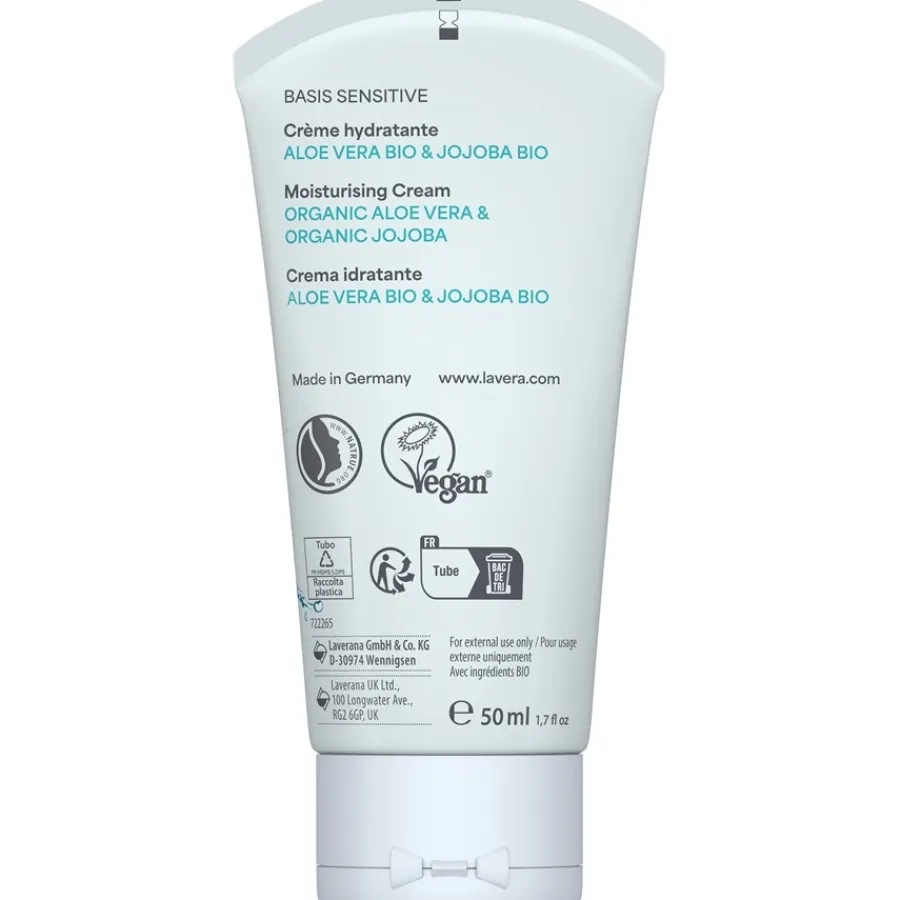 Gezichtsverzorging|Dagverzorging^Lavera Vochtinbrengende crème, Biologische aloë vera & jojoba