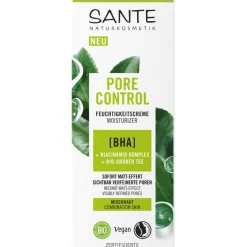 Gezichtsverzorging|Nachtcrème^Sante Naturkosmetik Vochtinbrengende crème tegen poriën met BHA, niacinamide complex & organische groene thee