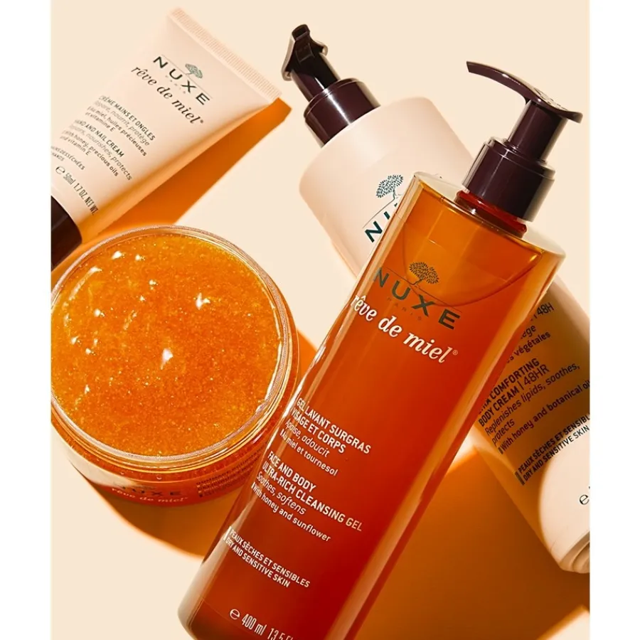 Reiniging|Reiniging^Nuxe Voedende reinigingsgel voor gezicht en lichaam, Rêve de Miel