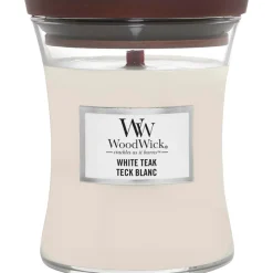 Luchtverfrissers|Geurstenen^WoodWick Wit teakhout