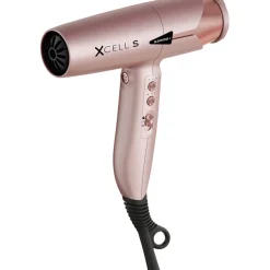 Föhns^GAMMA+ XCELL S Matt Gold Rose - Ultralicht met digitale motor en ionentechnologie