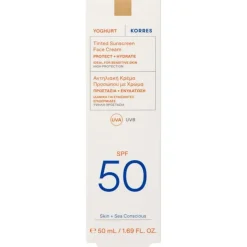 Zonnebrandcrème^Korres Yoghurt getinte zonnecrème voor het gezicht SPF50